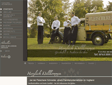 Tablet Screenshot of fleischerei-schneider.net