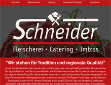 Tablet Screenshot of fleischerei-schneider.com